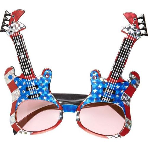 Lunettes Guitare Rock Américaine Adulte - 73130 - Taille Unique - Port 0¿