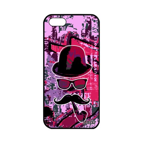Coque Silicone Pour Apple Iphone 5 5s Se Monsieur Moustache Graf Case Fille Rose