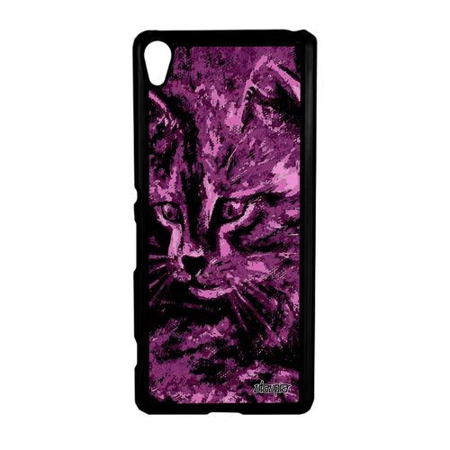 Coque Pour Xperia Xa Chat Rose Design Moustache Mignon Felin Case Dessin De Sony Xperia Xa