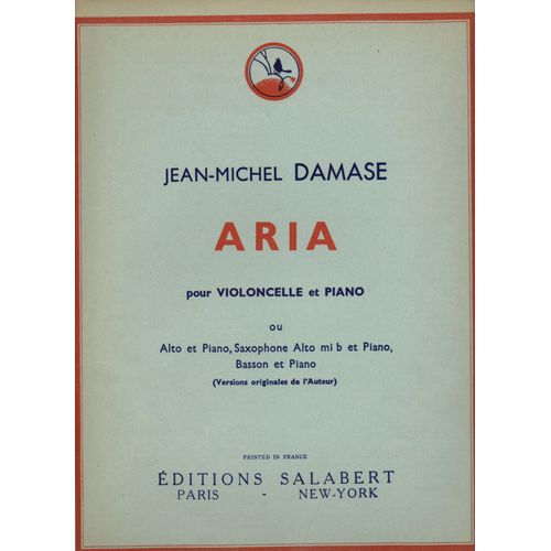 Jean-Michel Damase - Aria Pour Violoncelle Et Piano