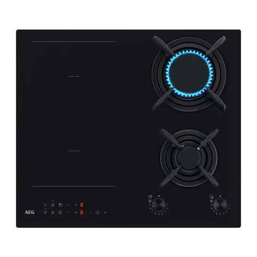 AEG plaque de cuisson mixte 2 feux gaz + 2 zones induction CN071436DH 8000 MIXED 60 cm