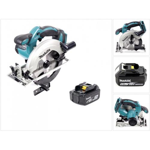 Makita DSS 611 18V Li-ion Scie Circulaire sans fil 165mm + 1x Batterie BL1850 5,0 Ah - sans Chargeur