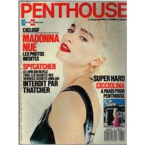 Penthouse Édition Francaise  N° 32 : Madonna Nue; Cicciolina
