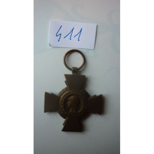 Médaille Croix Du Combattant Ref 411