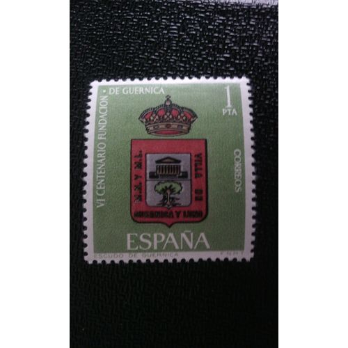 Timbre Espagne ( Yt 1378 ) 1966 600ème Anniversaire De Guernica