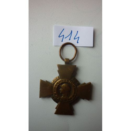 Médaille Croix Du Combattant Ref 414