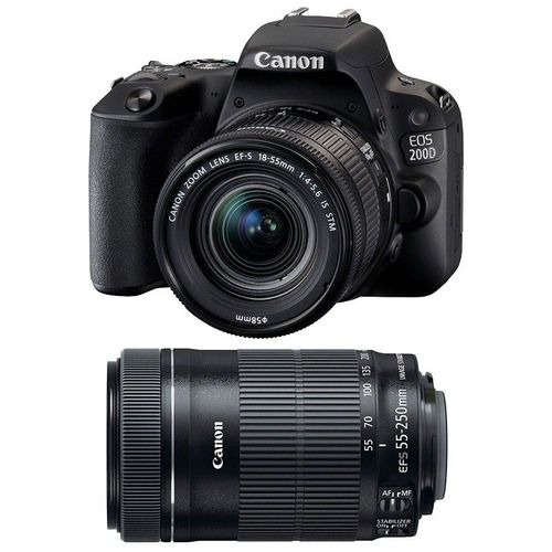 CANON EOS 200D + 18-55 IS STM + 55-250 IS STM GARANTI 3 ans