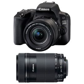 CANON EOS 200D + 18-55 IS STM + 55-250 IS STM GARANTI 3 ans