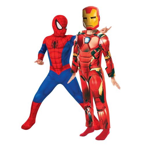 Déguisement De Couple Spiderman Et Iron Man Enfants