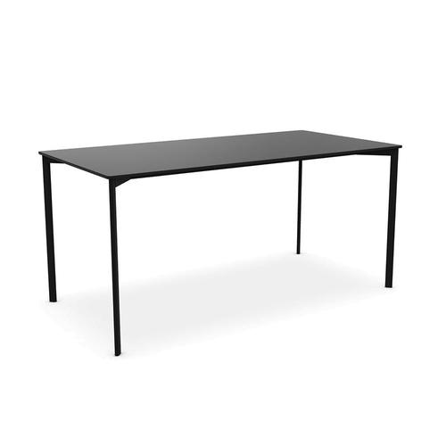 Magis Table Rectangulaire Pour L'extérieur Striped 159x79 Cm (Noir - Hpl Et Acier Peint)