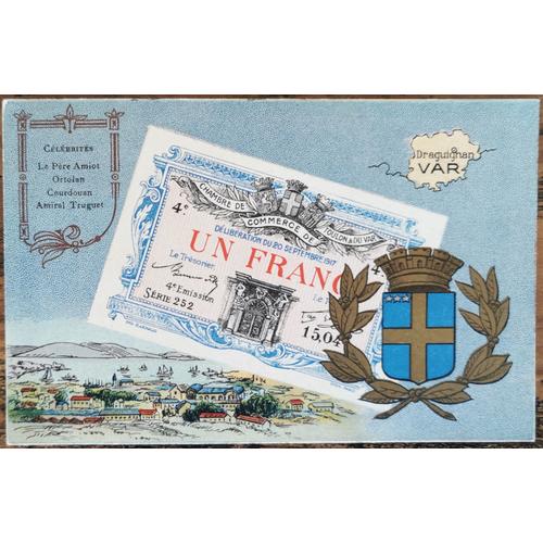 Carte Postale Billet 1 Franc Chambre De Commerce De Toulon - Var