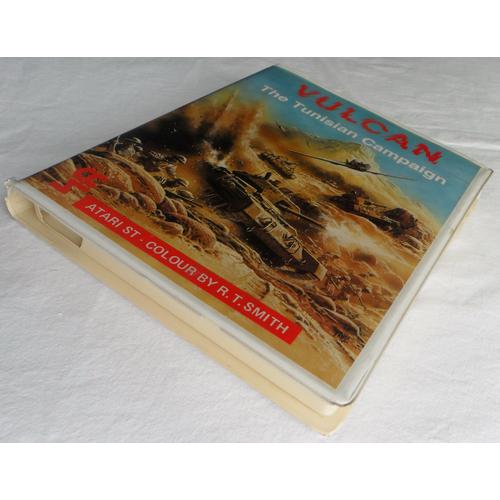 Jeu Atari St - Vulcan The Tunisian Campaign (Publié Par Cases Computer Simulations Ltd., 1986).