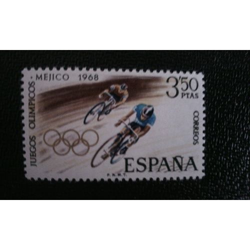 Timbre Espagne ( Yt 1547 ) 1968 Jeux Olympiques, Mexique