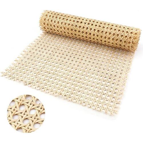 Outad Rouleau De Cannage- Rotin Pour Cannage-Sangle En Rotin Naturel 40cm*100cm Pour Projets De Cannes | Tige Pré-Tissée En Maille