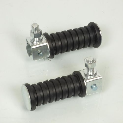 Paire De Cale Pied Noir Rond Repliable Tnt Ø10mm Pour Moto Deux Roues Neuf