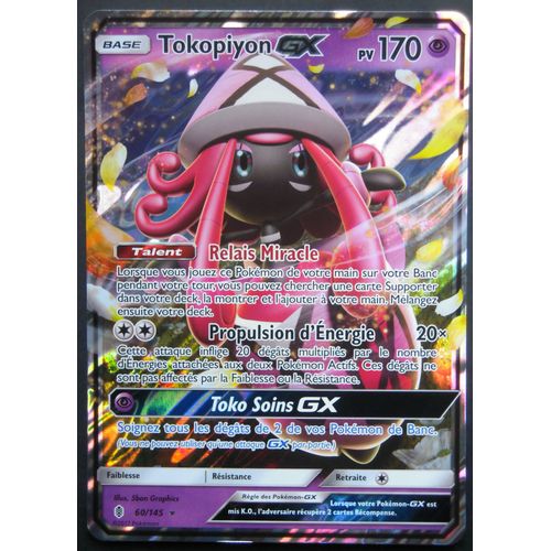 Tokopiyon Gx Jumbo - Ombres Ardentes - 60/145 - Carte Géante