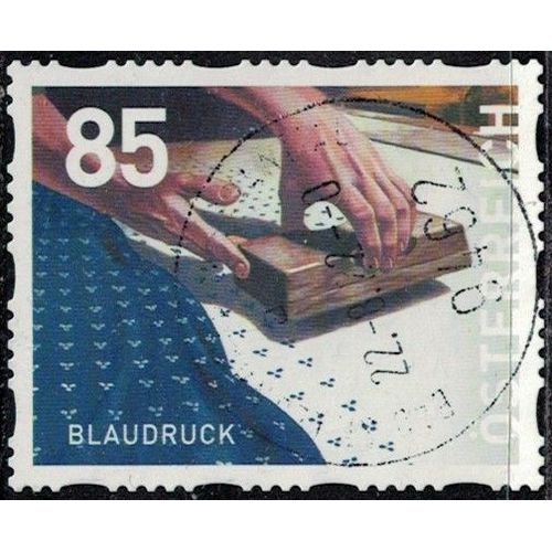 Autriche 2022 Oblitéré Used Plan Impression Blaudruck Blueprint Y&t At 2977 Su