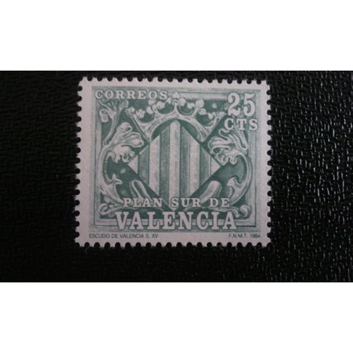 Timbre Espagne ( Yt 2402 ) 1985 Plan Sud Valence