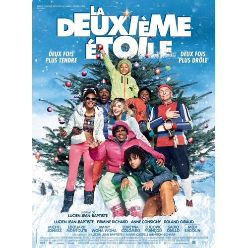La Deuxième Étoile / 2ème - Affiche Originale De Cinéma - Format 40x60 Cm - Un Film De Et Avec Lucien Jean-Baptiste - Firmine Richard, Anne Consigny, Roland Giraud - Année 2018
