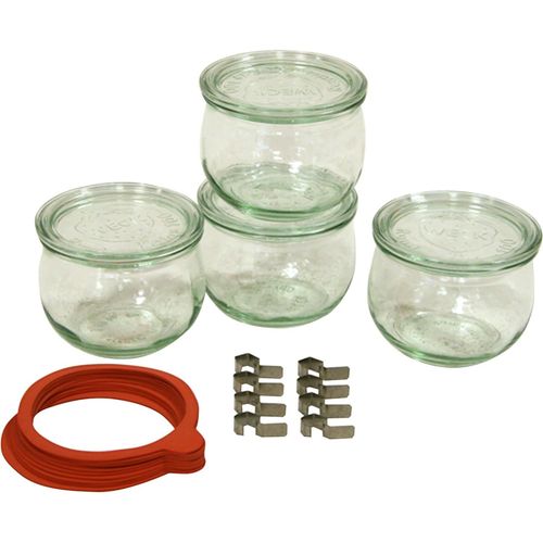 Weck Lot De 4 Bocaux 0,5l Forme Tulipe