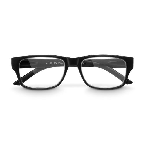 Paires De Lunettes, Plastique Recyclé, Noir Mat, + 1,0 Dpt