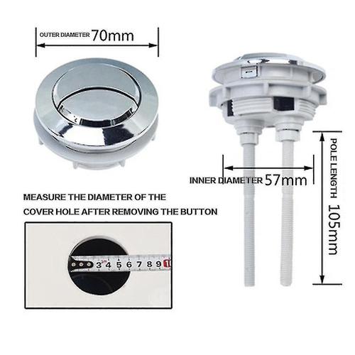 Bouton-poussoir à double chasse pour réservoir de toilette