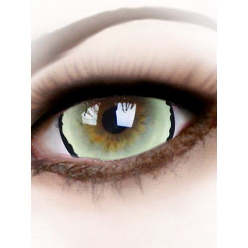 Lentilles De Contact Sans Correction Fantaisies Sclera Noire Et Blanches 6 Mois Adulte