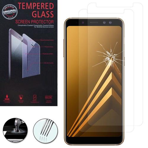 Lot / Pack De 2 Films Verre Trempé Pour Samsung Galaxy A8 (2018) A530f 5.6" Protection D'écran