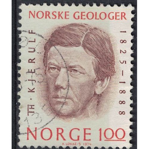 Norvège 1974 Oblitéré Used Theodor Kjerulf Géologue Su