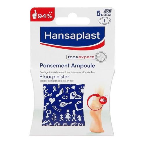 Hansaplast Foot Expert Sos Pansement Ampoules Grande Taille X5