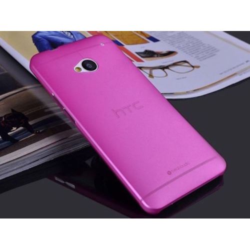 Coque Case Htc One M9 Rose Fushia Ultra-Fine Silicone Souple (Tpu)