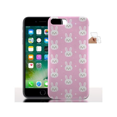 Coque Silicone Iphone 7 Plus Mon Lapin Rose Bonbon ( 5.5" ) - Coque Téléphone Gel