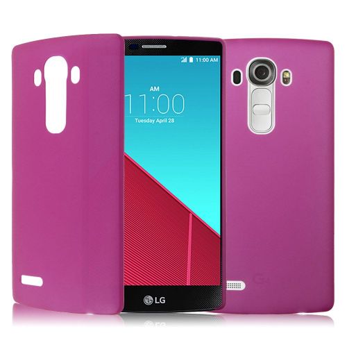 Coque Case Lg G4 Rose Fushia Ultra-Fine Silicone Souple (Tpu)