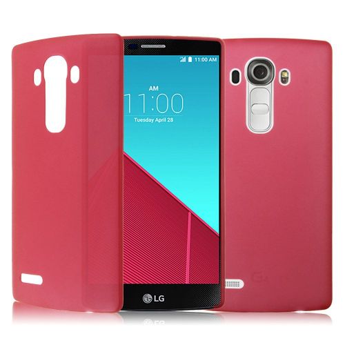 Coque Case Lg G4 Rouge Ultra-Fine Silicone Souple (Tpu)