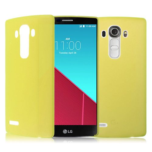 Coque Case Lg G4 Jaune Ultra-Fine Silicone Souple (Tpu)