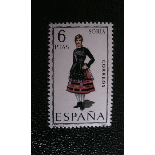 Timbre Espagne ( Yt 1627 ) 1970 Costumes Régionaux, Soria