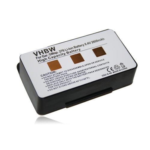 Batterie longue durée 2600mAh 8.4V pour Garmin GPSMAP 276, 276c, 278, 296, 396, 496, remplace les modèles 010-10517-00, 011-00955-00, 010-10517-01