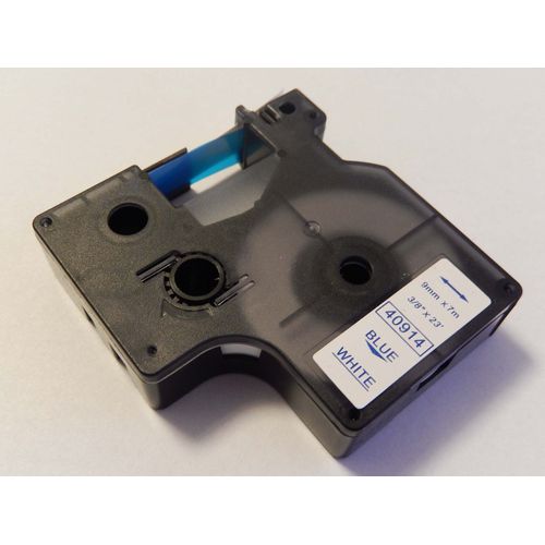 vhbw Ruban compatible avec Dymo 1000, 1000+, 2000, 3500, 4500, 5000, 5500 imprimante d'étiquettes 9mm Bleu sur Blanc