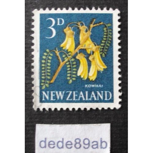 Nouvelle-Zélande.. 3d Newzealand : Kowhai . Oblitéré Used Stamp.