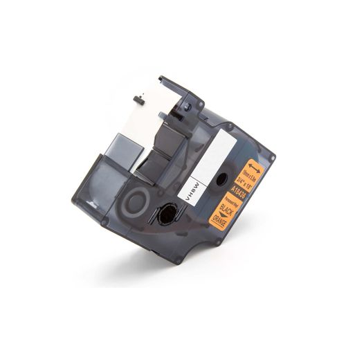 vhbw Ruban compatible avec Dymo Rhino 6000, 5000, 5200, 4200, 3000, 1000 imprimante d'étiquettes 19mm Noir sur Orange, Vinyle