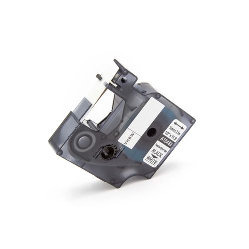 vhbw Ruban compatible avec Dymo Rhino 4200, 5000, 5200, 6000, 1000, 3000 imprimante d'étiquettes 12mm Noir sur Blanc, nylon