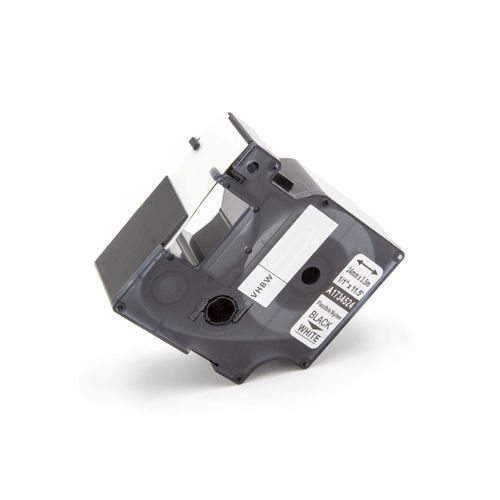 vhbw cassette à bande cartouche 24mm noir sur blanc pour imprimante d?étiquette Tyco T107M remplace Dymo 1734524.