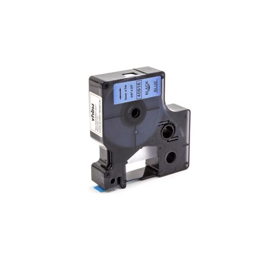 vhbw Ruban remplacement pour Dymo 40916, D1 pour imprimante d'étiquettes 9mm Noir sur Bleu