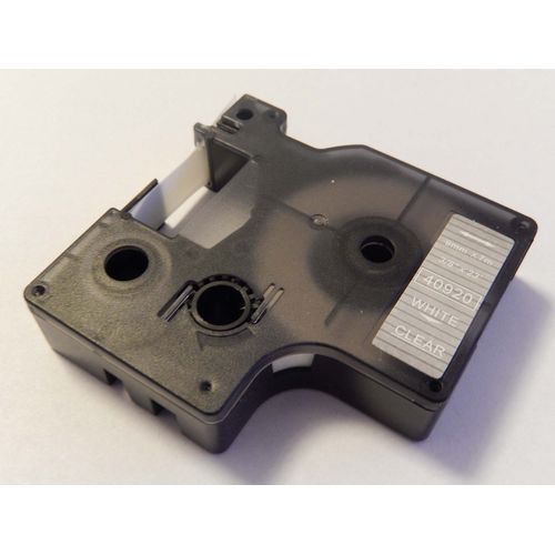 vhbw Ruban remplacement pour Dymo 40920, D1 pour imprimante d'étiquettes 9mm Blanc sur Transparent