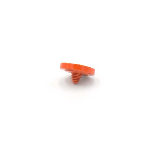 vhbw Bouton de déclencheur compatible avec Exa 1B appareil photo - Pression ergonomique, métal, orange