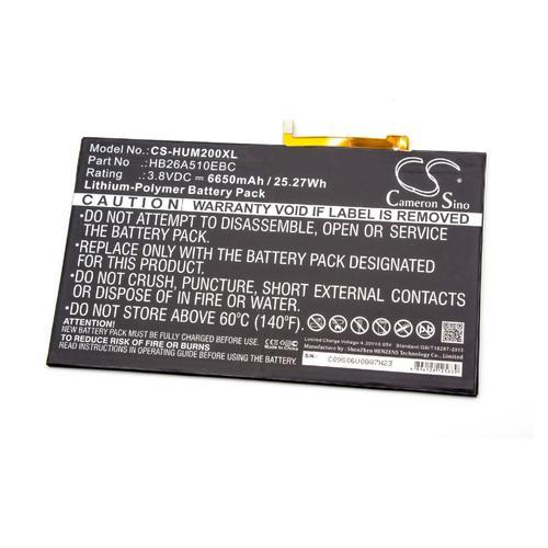 Vhbw Batterie Compatible Avec Huawei Mediapad M2 10.0 Premium Edition Tablette Pad (6650mah, 3,8v, Li-Polymère)