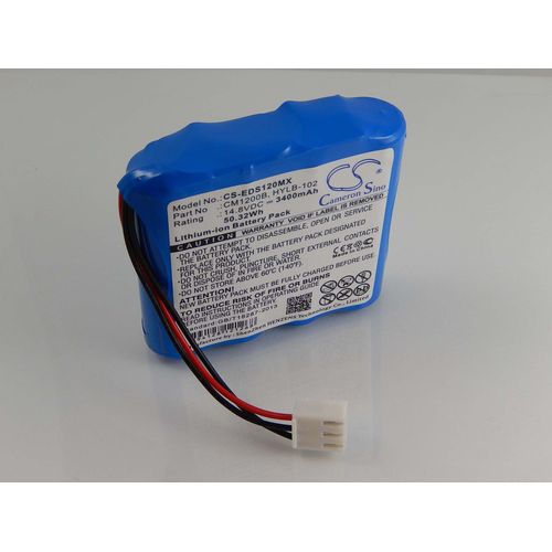 vhbw Li-Ion batterie 3400mAh (14.4V) pour appareil de médecine comme èlectrocardiographie comme Edan HYLB-102