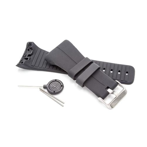 Vhbw Thermoplastic Elastomer (Tpe) Bracelet Noir Pour Smartwatch Traqueurs De Fitness Polar M400, M430