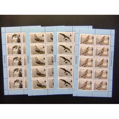 Kirghizstan 2009 Wwf Protection De La Nature Oiseaux Yvert 470 / 73 ** Mnh // Aa