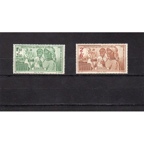 Timbres De Poste Aérienne De Guadeloupe (Protection De L'enfance Indigène)